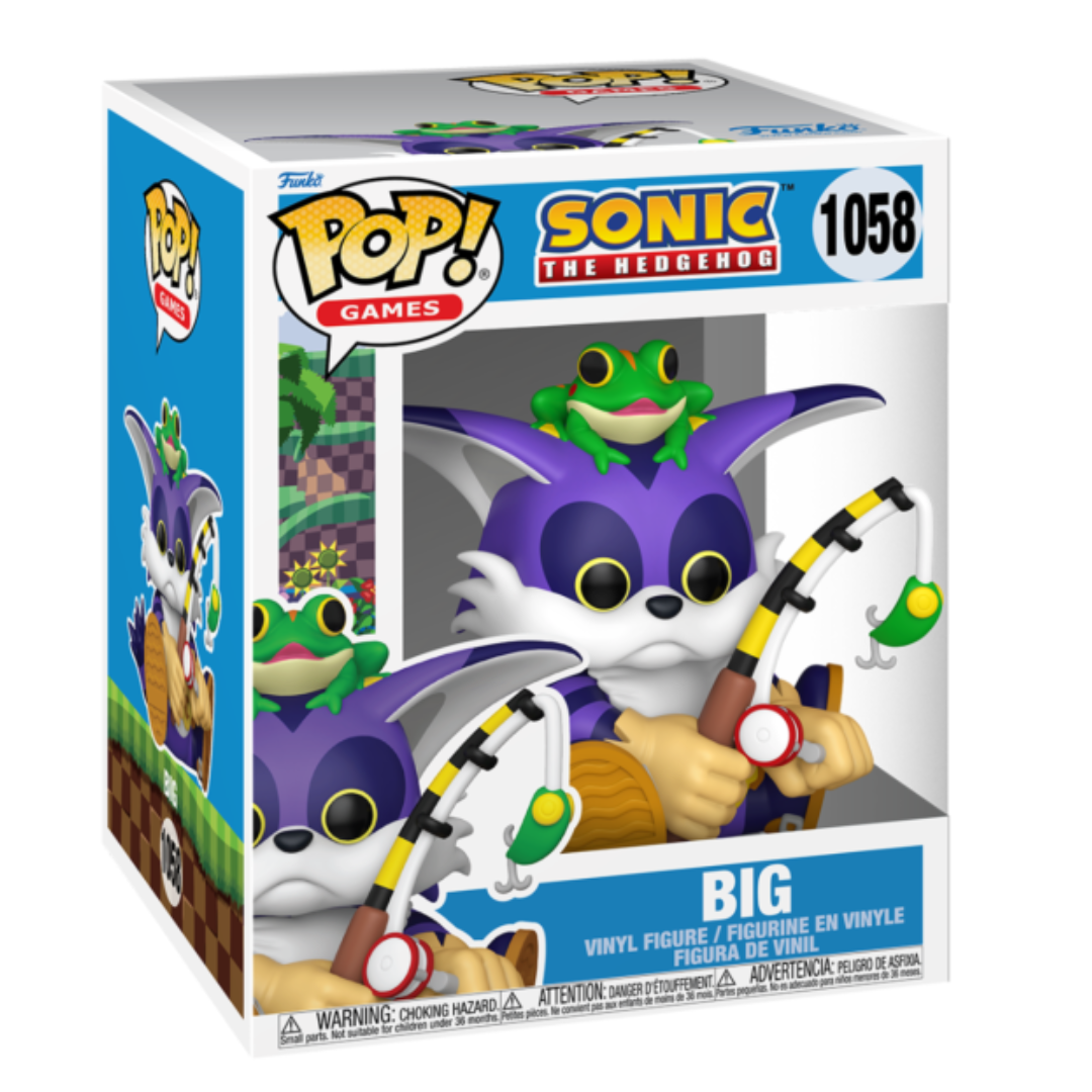 Funko Pop Super! Games: Sonic - Big the Cat with Froggy