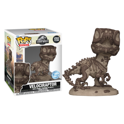 Funko Pop Super! Movies: Jurassic Park- Velociraptor(Fossil)