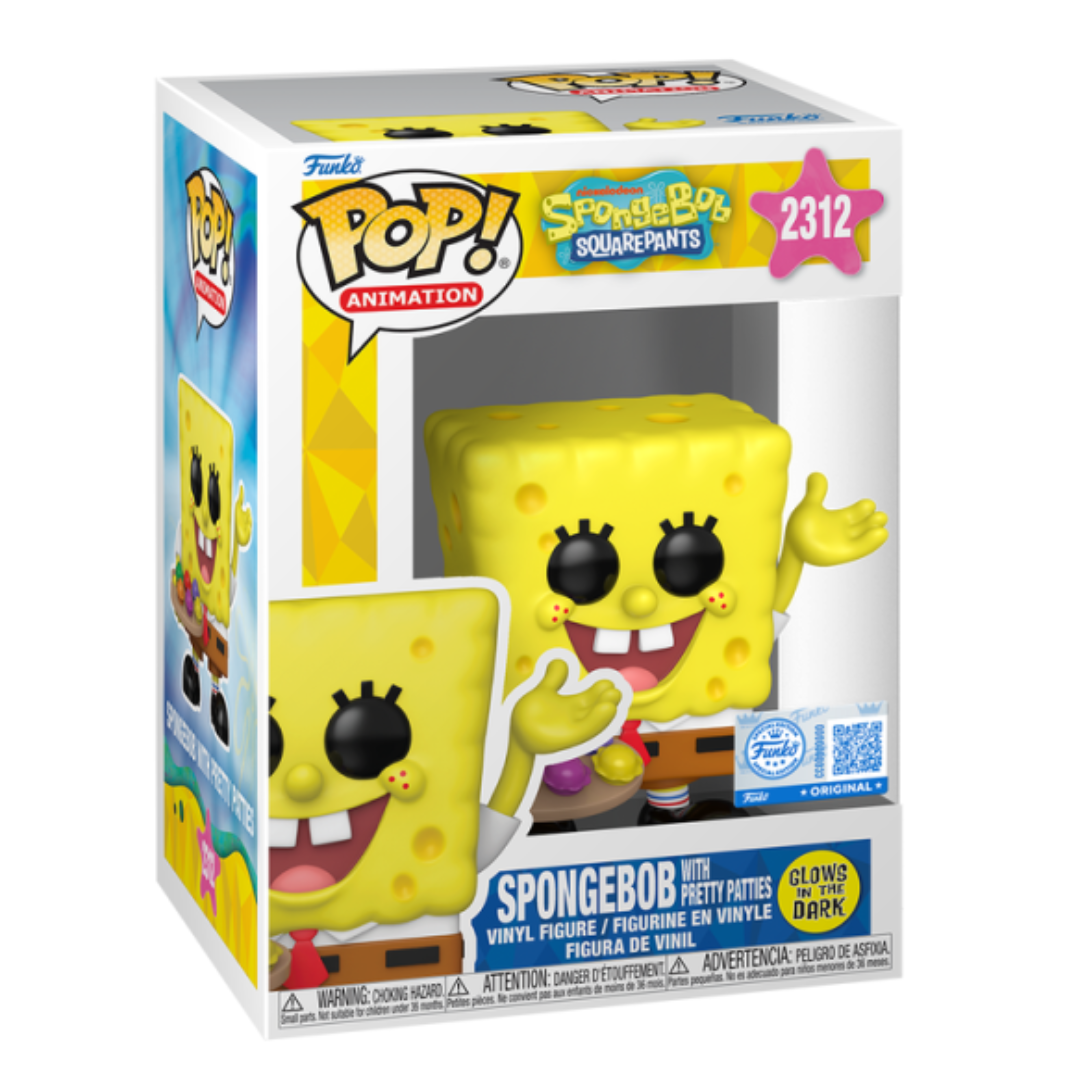Funko Pop! Animation: Spongebob Squarepants S5 - Spongebob w/Patties (GW) (Exc)