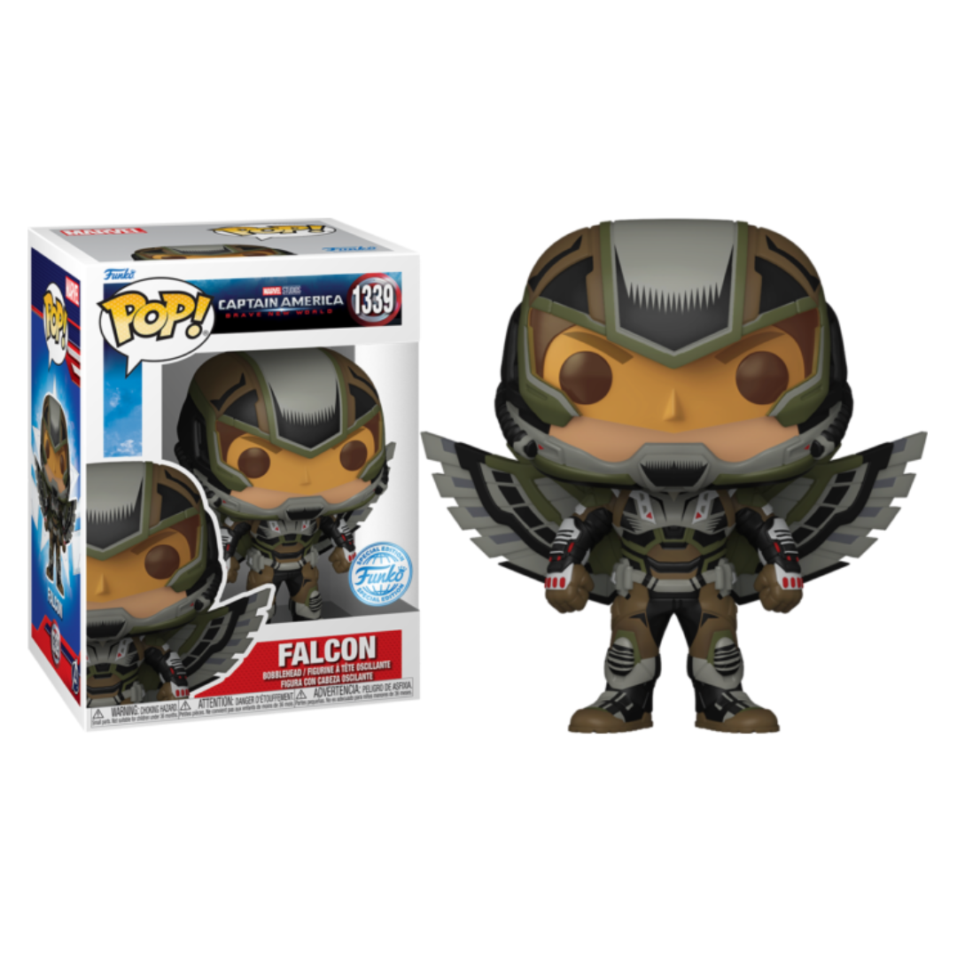 Funko Pop! Marvel: Captain America Brave New World - Falcon (Retro Comic Deco)(Exc)