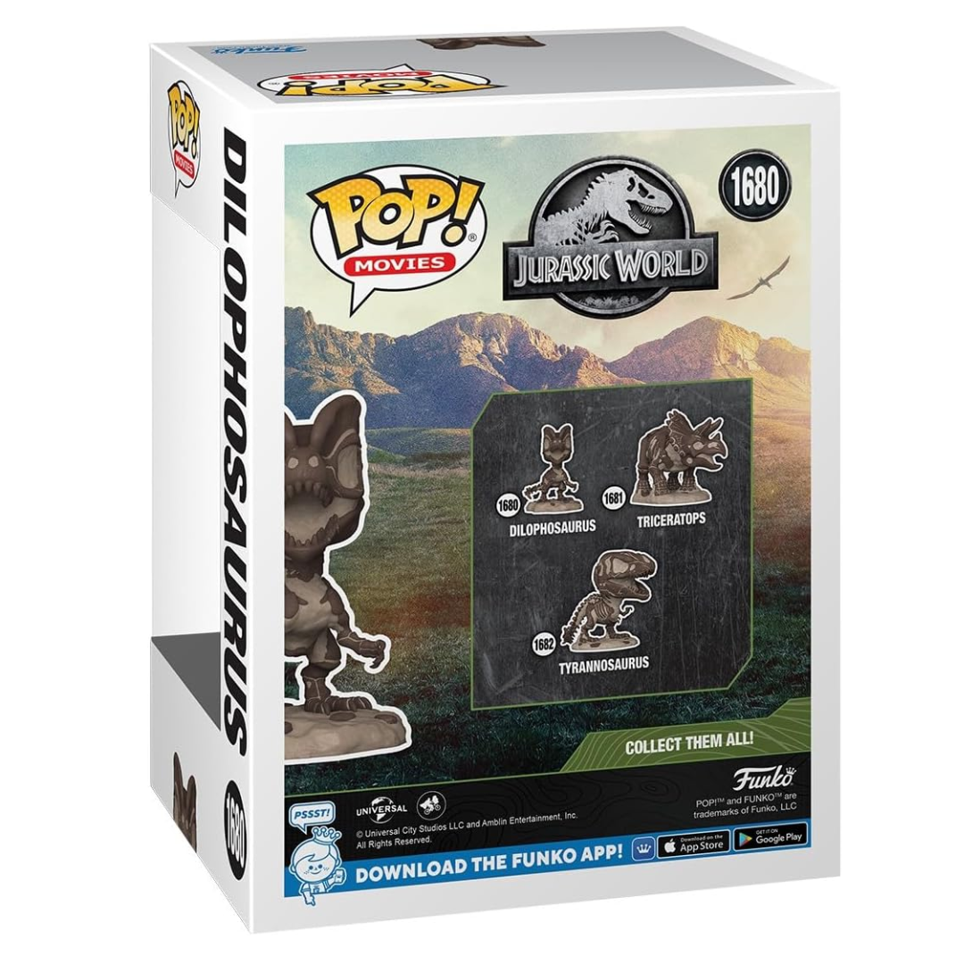 Funko Pop! Movies: Jurassic Park Fossil - Dilophosaurus