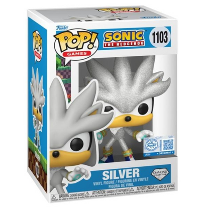 Funko Pop! Games: Sonic - Silver (DGLT)(Exc) 1