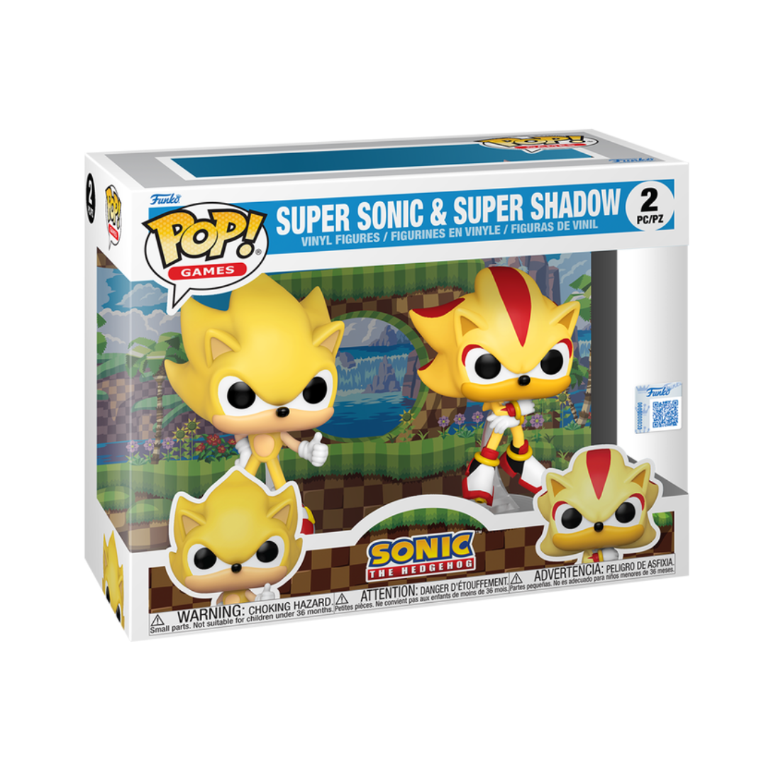 Funko Pop! Games: Sonic - Super Sonic And Shadow 2Pk (Fl) (Exc)
