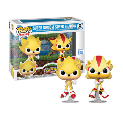 Funko Pop! Games: Sonic - Super Sonic And Shadow 2Pk (Fl) (Exc)
