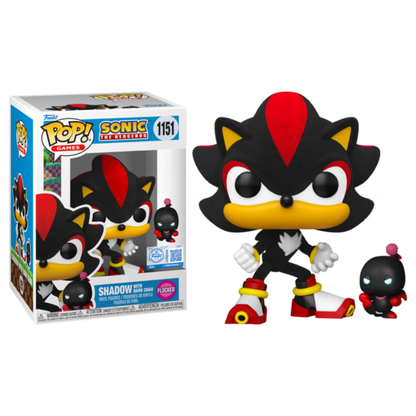 Funko Pop! Games: Sonic The Hedgehog - Shadow with Dark Chao (Flocked)