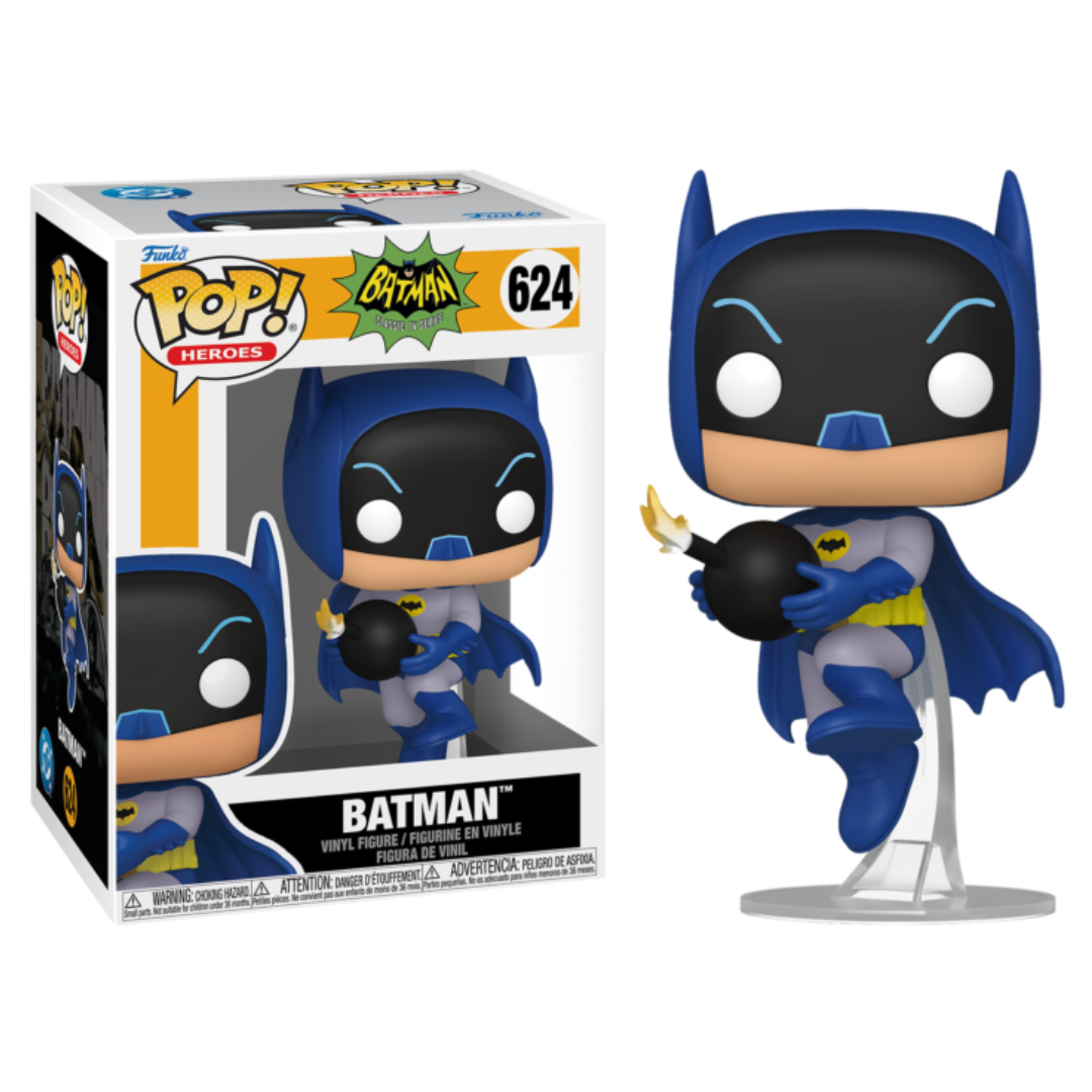 Funko Pop! Heroes: Batman 66 S2- Batman W/Bomb
