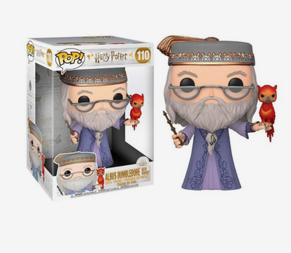 Funko Pop Jumbo: Harry Potter-Dumbledore W/Fawkes 10"