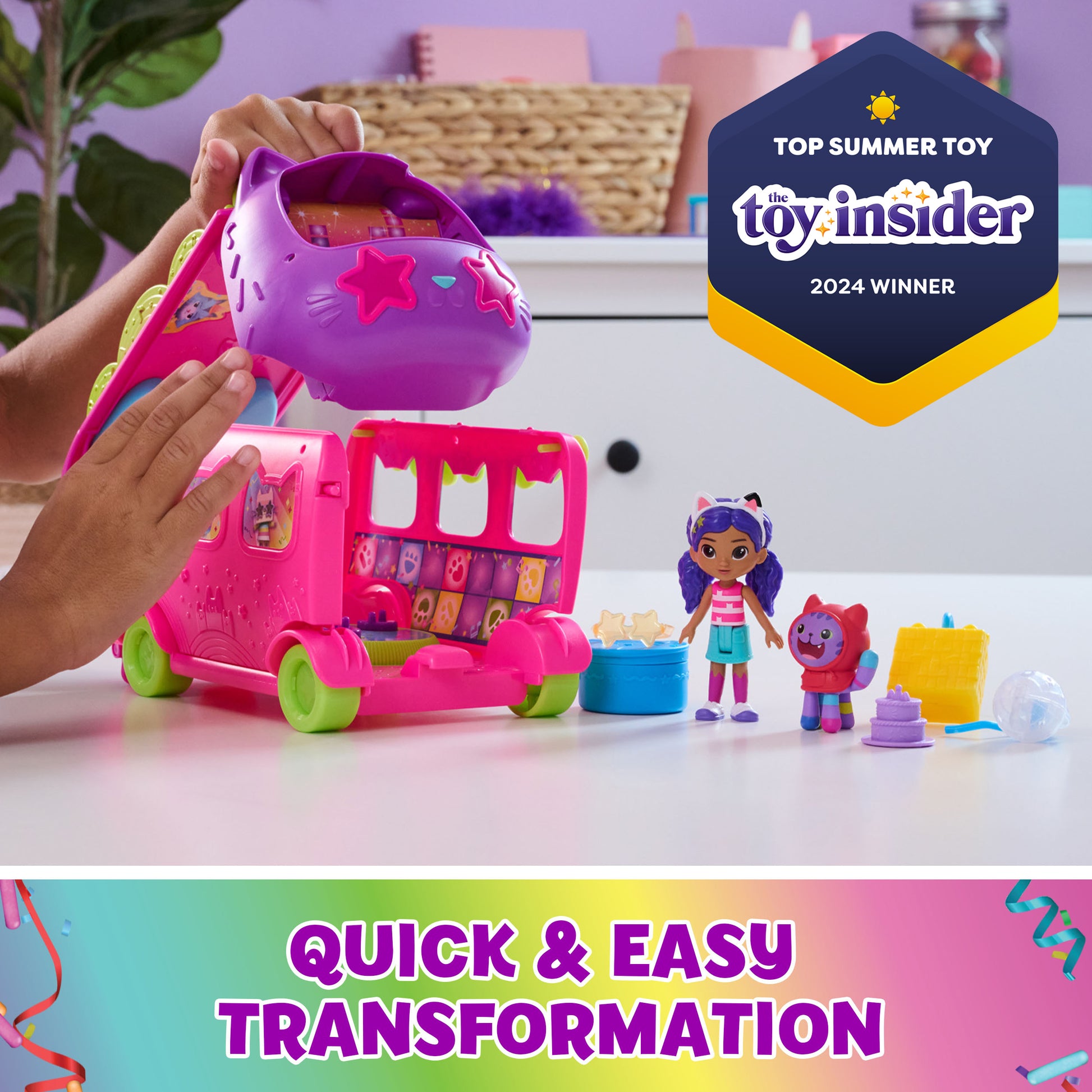 Gabby's Dollhouse Purrfect Party Bus - 4
