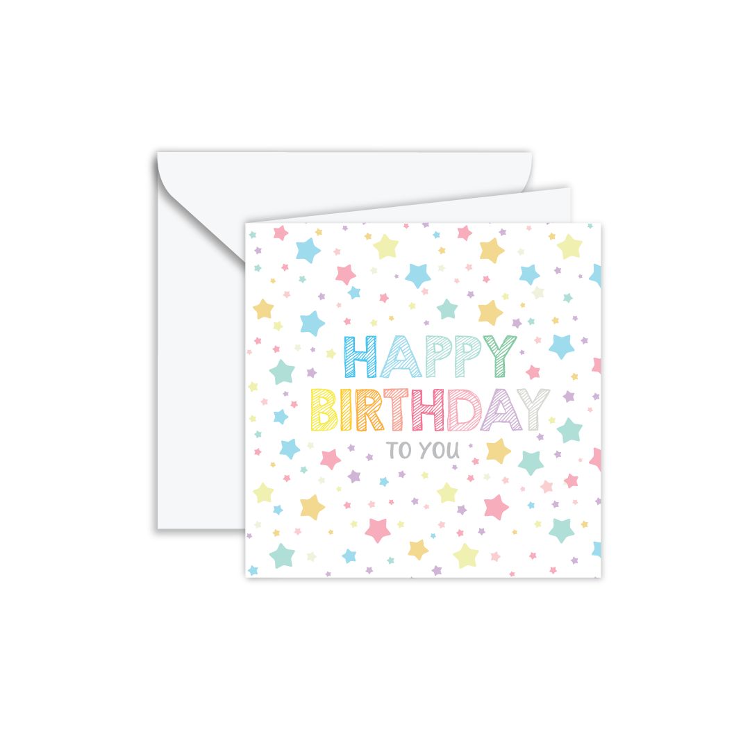 Gift Card: Confetti Showers & Birthday Stars 