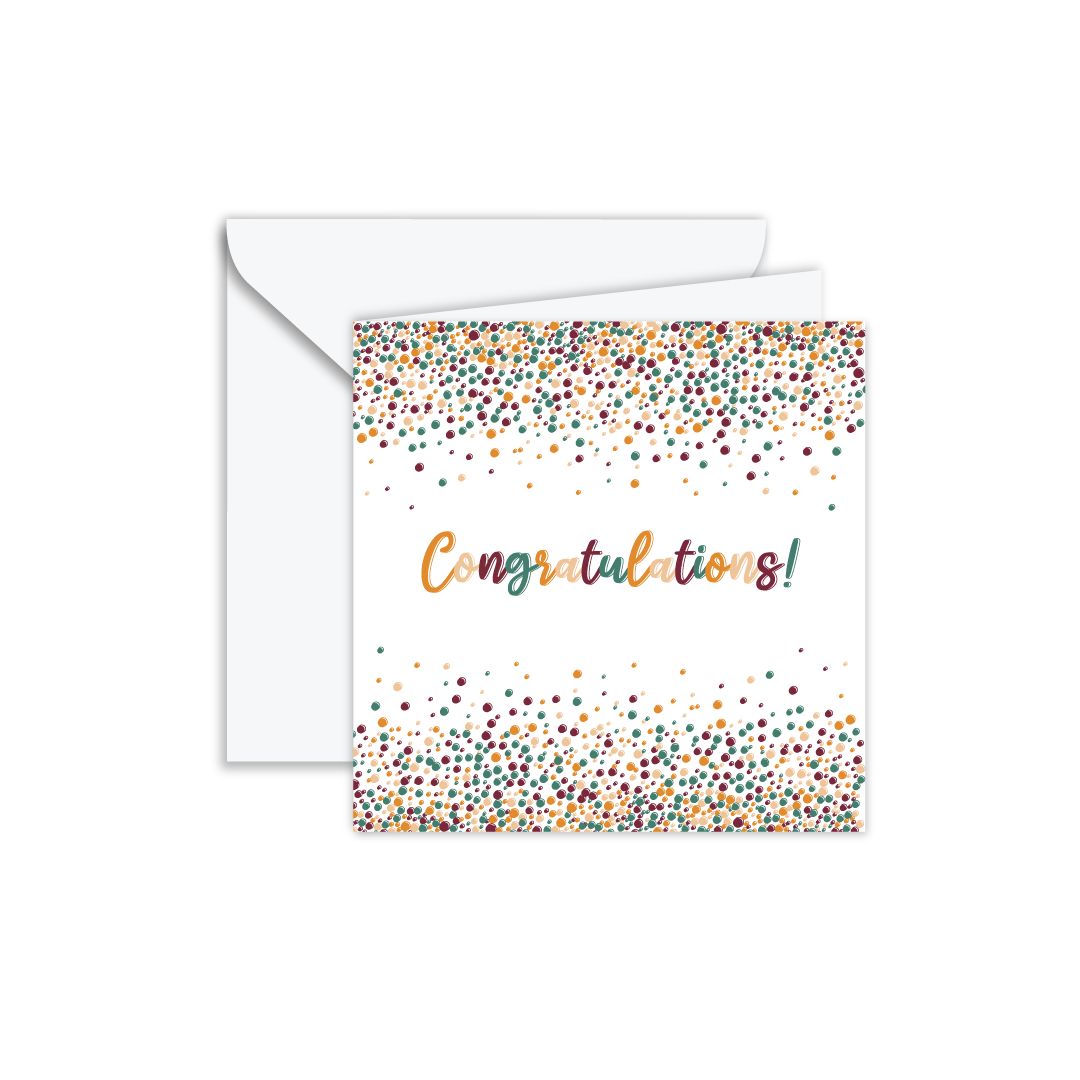 Gift Card: Congratulations Confetti Joy