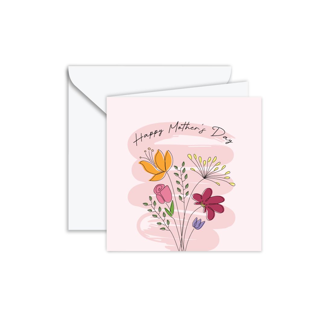 Gift Card: Happy Mother's Day - Pastel Flowers