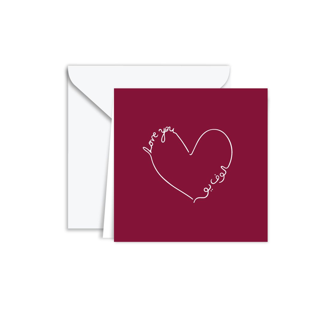 Gift Card: I Love You, Twice Over