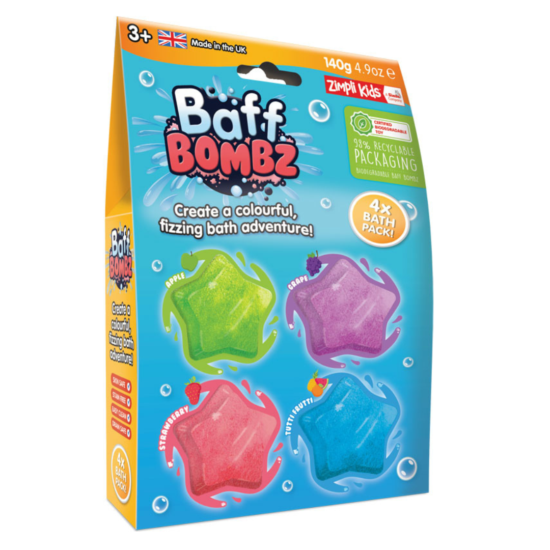 Glibbi Gb Baff Bombz 4 Pack Star 1