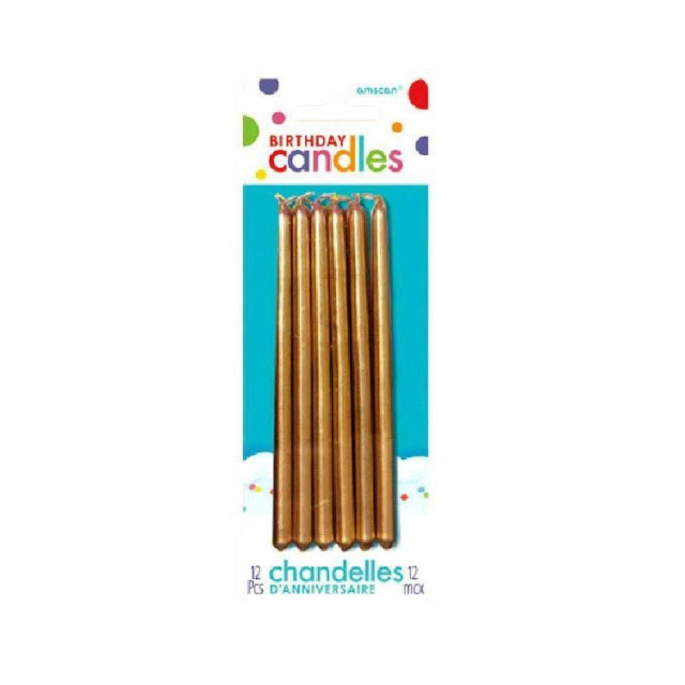 Gold Mini Taper Candles - 5 Inch