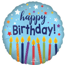 Happy Birthday Satin Balloon XL - 18 Inch
