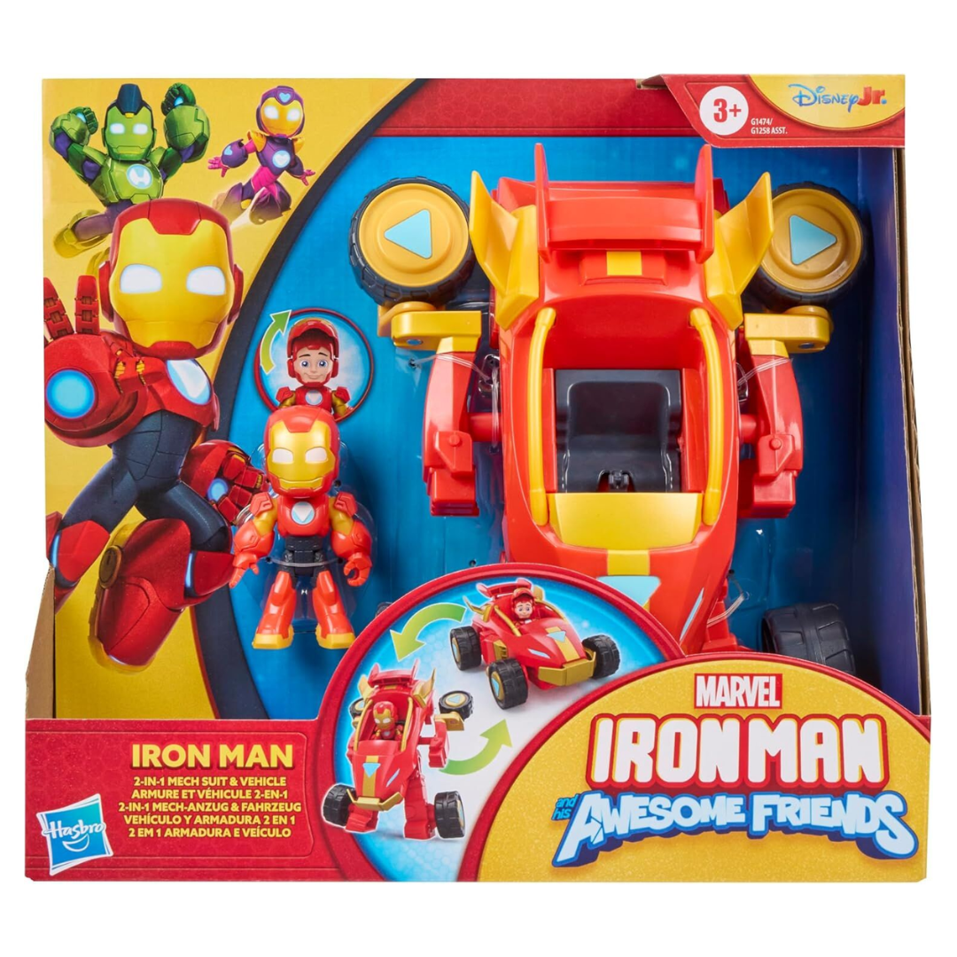 Hasbro Marvel Iron Man And Awesome Friends 2 In 1 Mech Suit - Iron Man