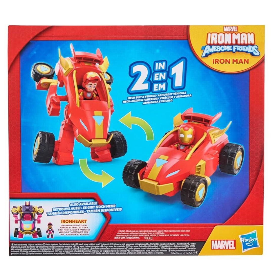 Hasbro Marvel Iron Man And Awesome Friends 2 In 1 Mech Suit - Iron Man