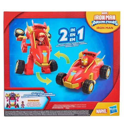 Hasbro Marvel Iron Man And Awesome Friends 2 In 1 Mech Suit - Iron Man