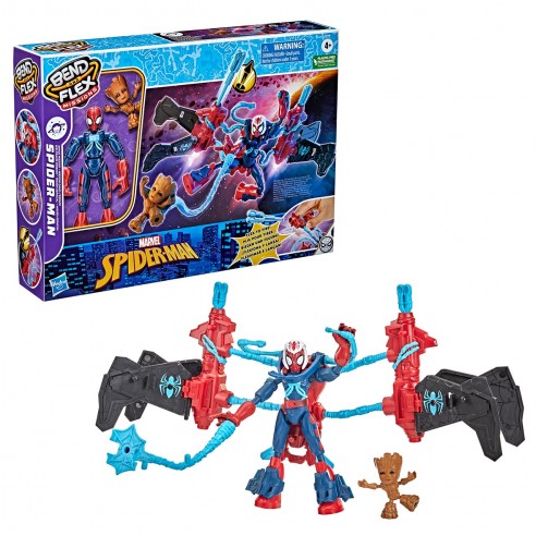 Hasbro Bend And Flex - Spider-Man Space Mission Jet 3