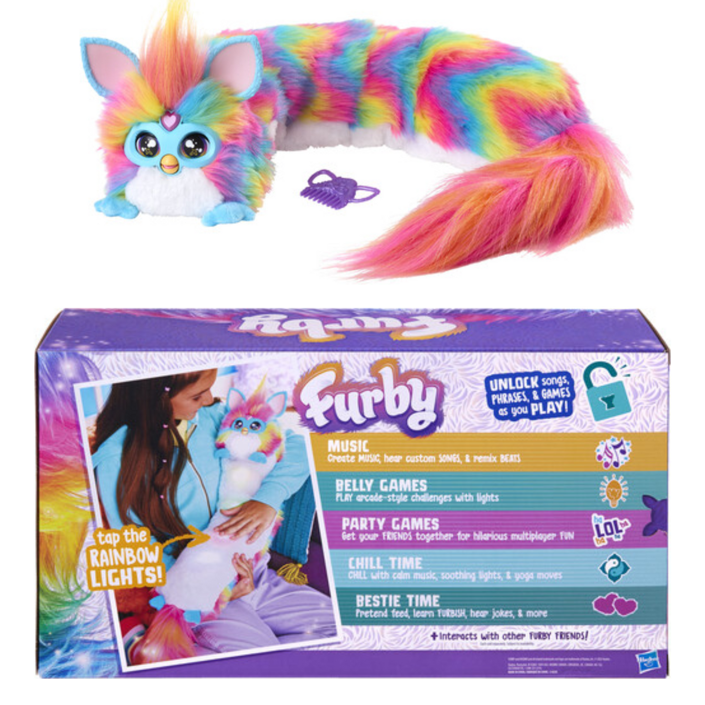 Hasbro Furby Dj Furblet Rainbow 3