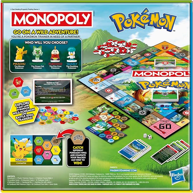 Hasbro Gaming Licensed Monopoly - Pokemon 3
