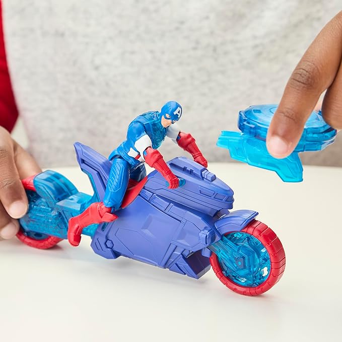 Hasbro Marvel Avn 4In Turbo Shield Cycle - Capt America 3