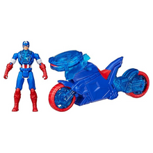 Hasbro Marvel Avn 4In Turbo Shield Cycle - Capt America 4