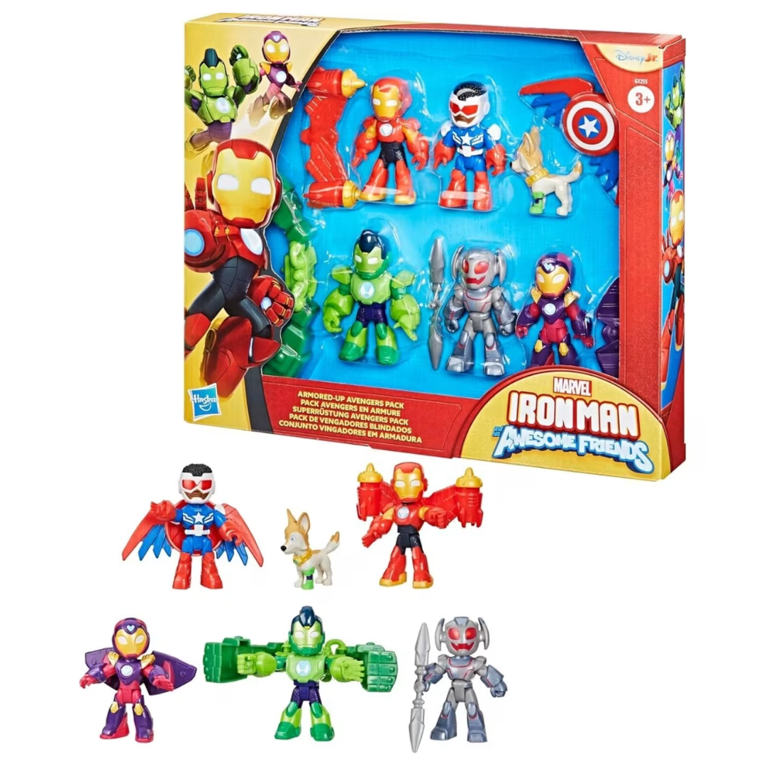 Hasbro Marvel Iron Man And Awesome Friends Armored Up Avengers Pack