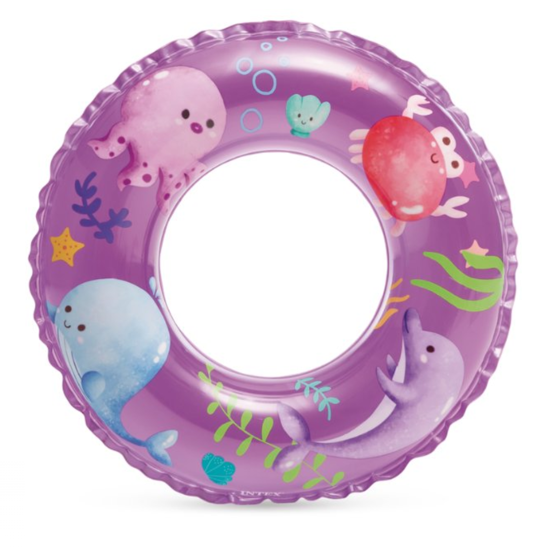Intex Ocean Reef Transparent Rings (61cm) Age 6 to 10 1