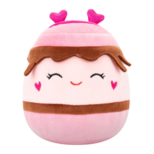 Medium Plush Squishmallows 12” -(Jemma - Pink S'mores W/Closed Eyes And Heart Headband)