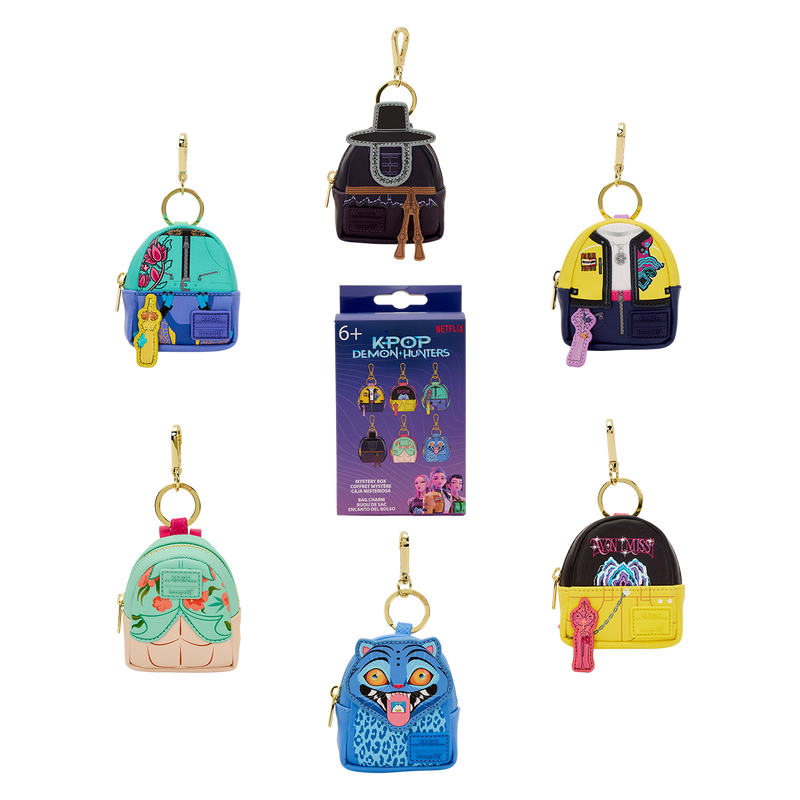 Loungefly! Bag Charm: KPOP Demon Hunters Mystery Mini Backpack Bag Charms