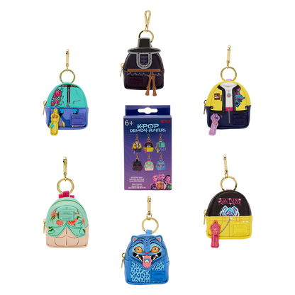 Loungefly! Bag Charm: KPOP Demon Hunters Mystery Mini Backpack Bag Charms