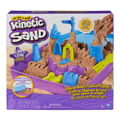 Kinetic Sand Beach Castle Playset Dlx 3