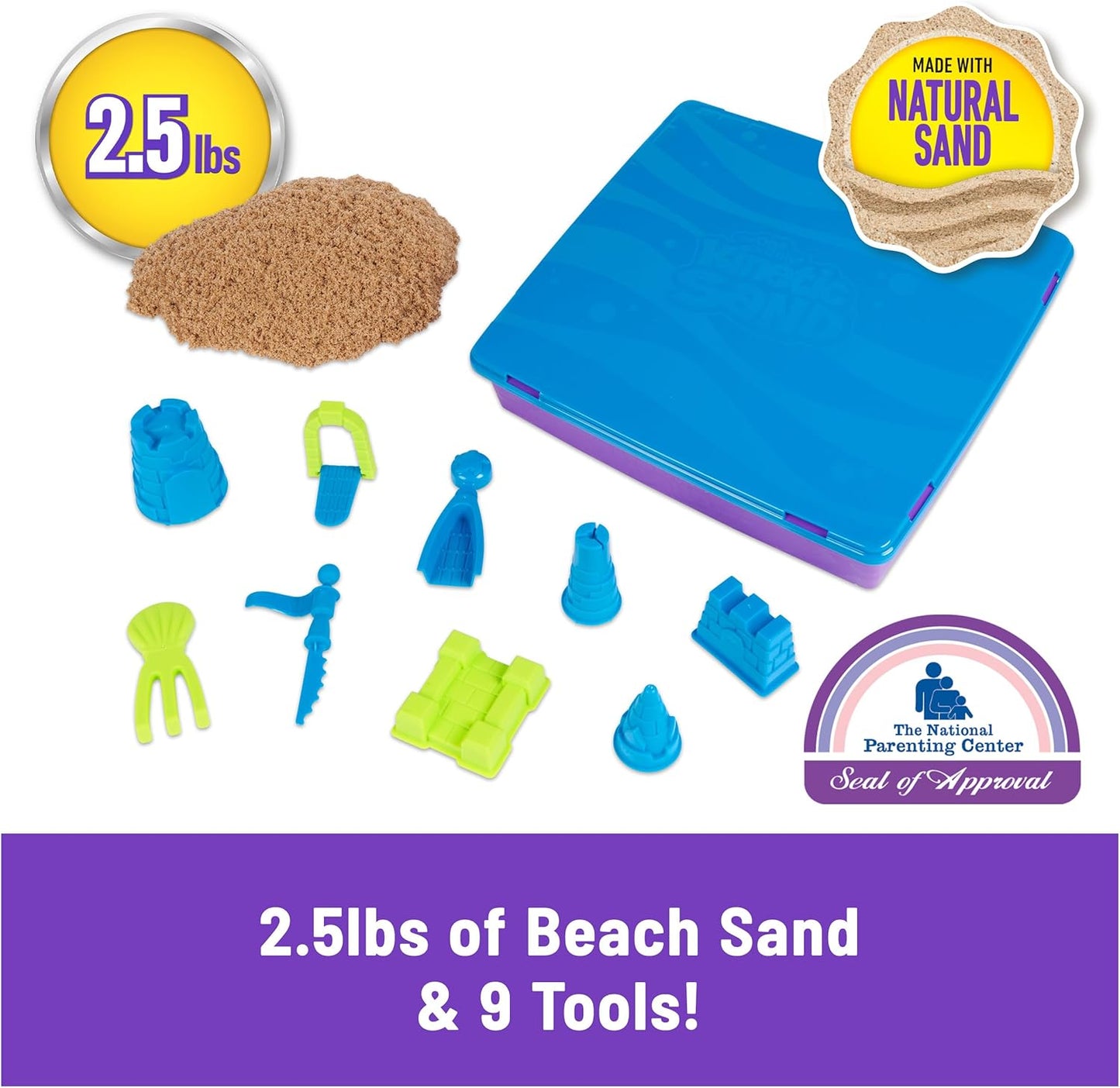 Kinetic Sand Beach Castle Playset Dlx 4
