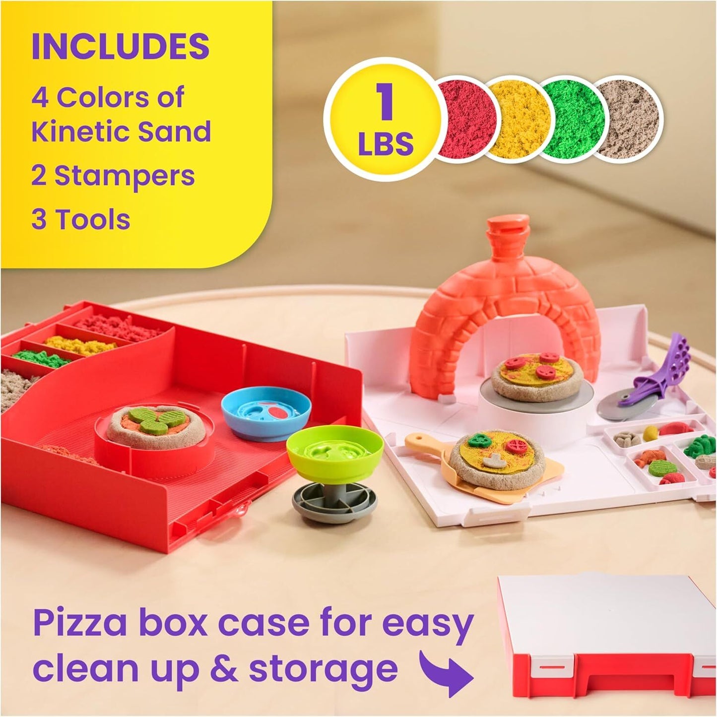 Kinetic Sand Squish Pizza4