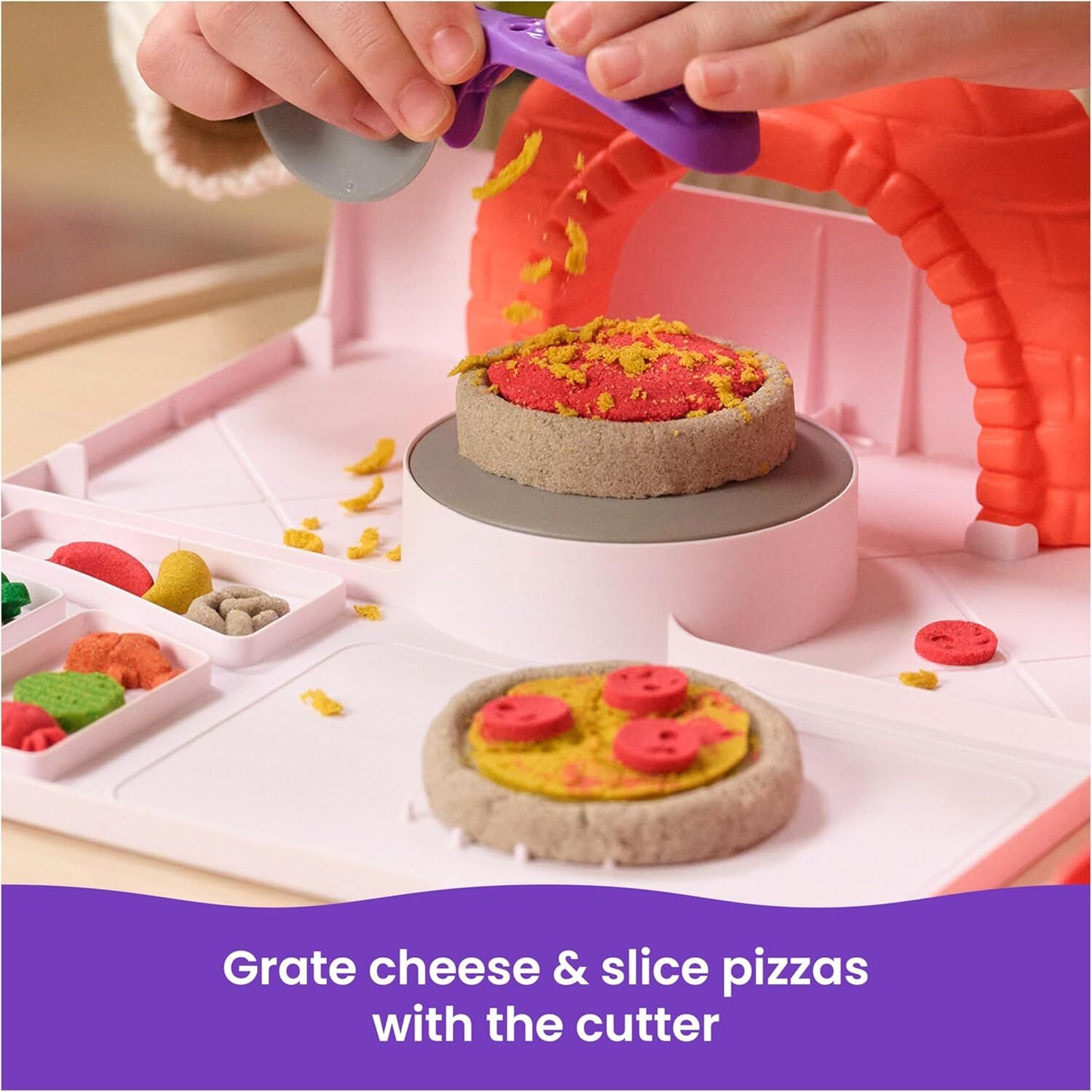 Kinetic Sand Squish Pizza 6
