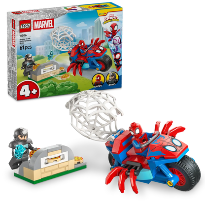 LEGO: Marvel Spidey And His Amazing Friends Spidey On His Motorcycle Vs. Rhino (11206