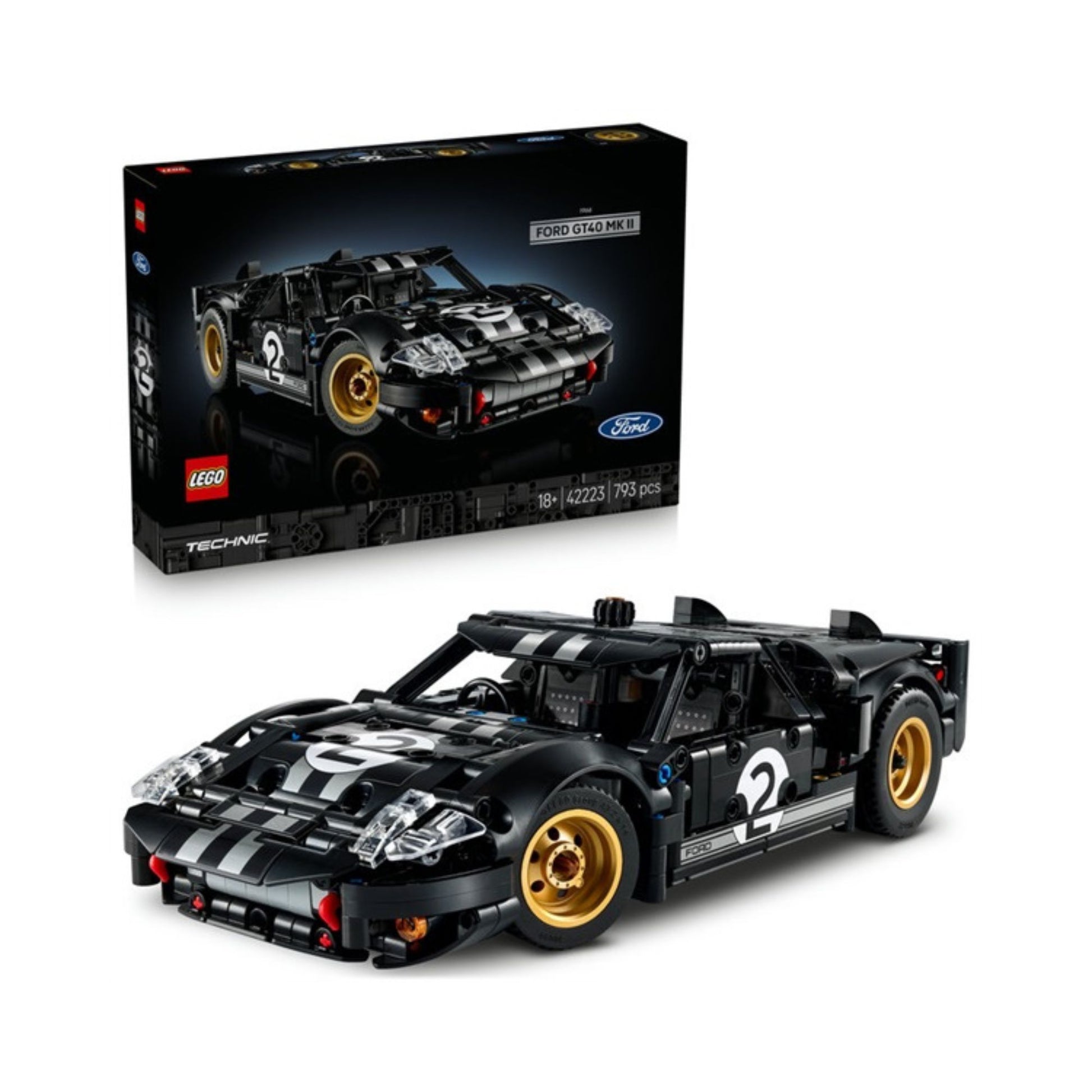 LEGO: Technic - 1966Ford GT40 MKII Race Car For Adults (42223) - 1