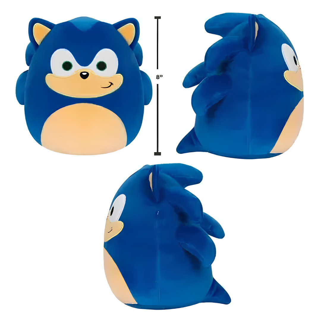 Little Plush Squishmallows 8” -Sega Fuzzamallows - Sonic The Hedgehog