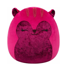 Little Plush Squishmallows 7.5” -Mamina - Burgundy Tonal Squirrel With Velvet Accents