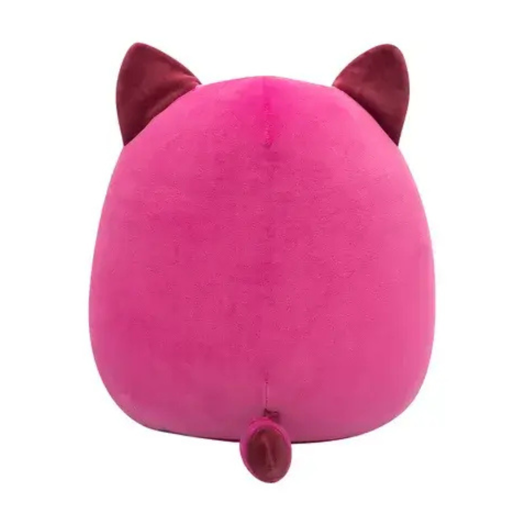 Little Plush Squishmallows 7.5” -Mamina - Burgundy Tonal Squirrel With Velvet Accents