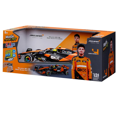 Maisto F1 - 1:24 Rc - Mclaren Team Mcl38 (Miami Gp) - 2.4 Ghz Usb Charge