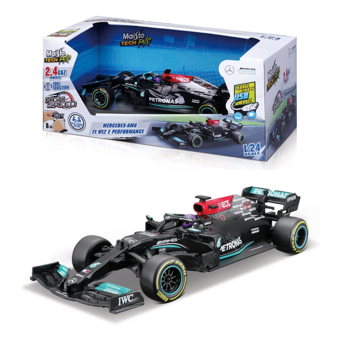 Maisto F1 - 1:24 Rc - Mercedes Amg F1 W12 E Perf (2021) - 2.4 Ghz - Usb Charge