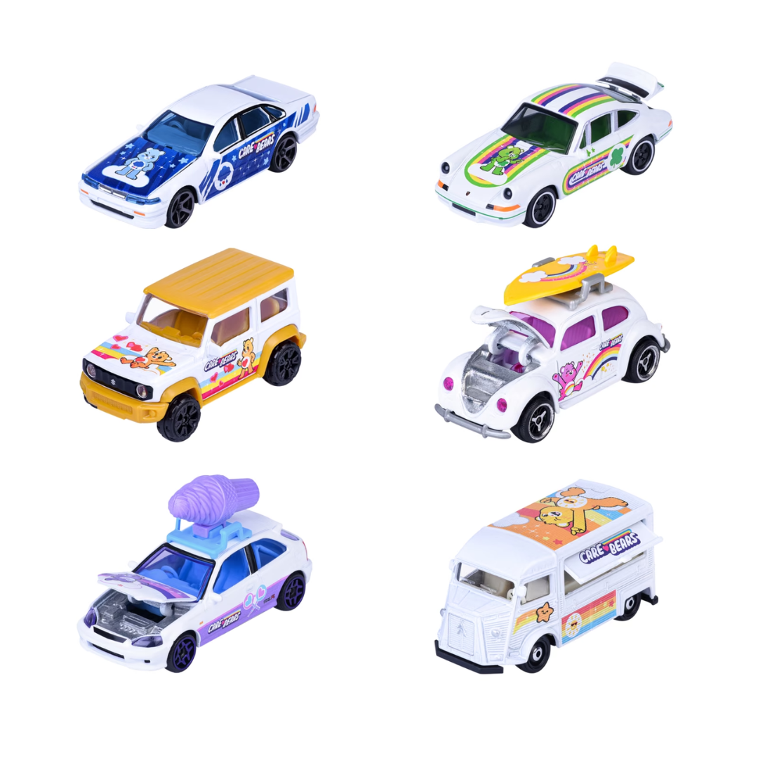 Majorette Deluxe Single Die Cast - 6 +1 Asstd - Care Bears
