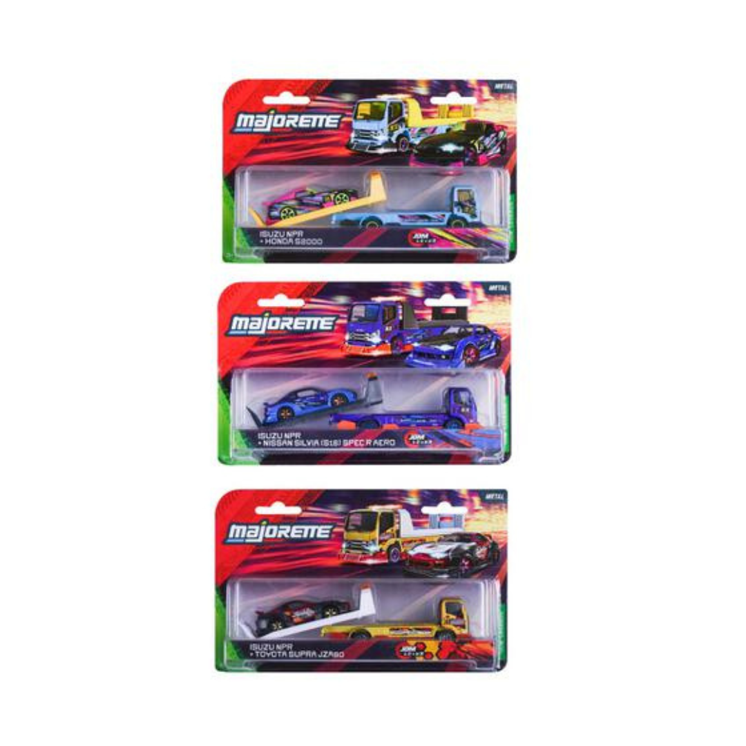 Majorette Transporter 3 Astd - Jdm Legends Tuning