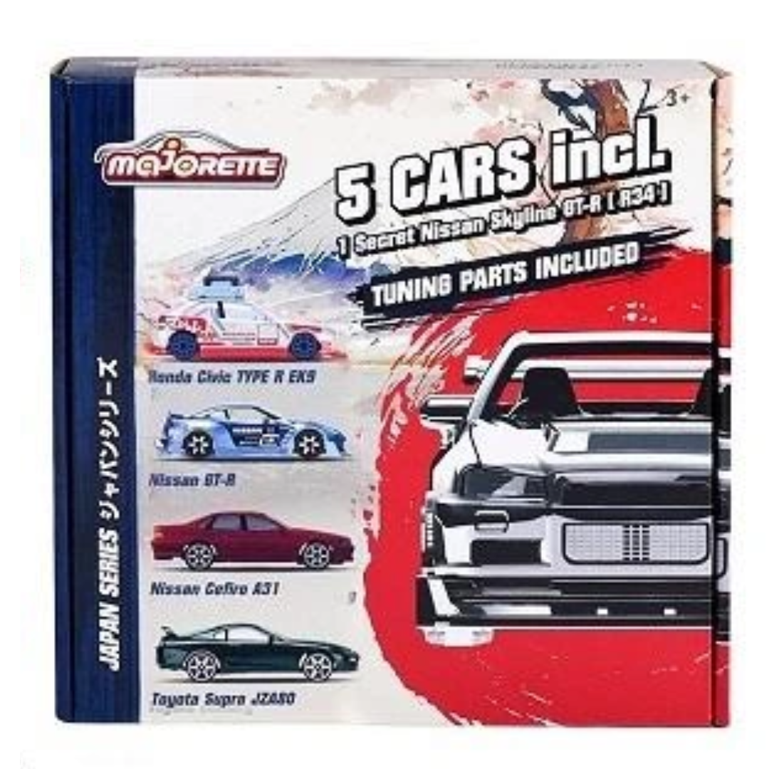 Majorette Japan Series 5 Pack Die Cast Cars 3