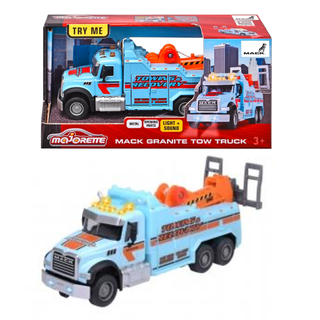 Majorette Mack Granite Tow Truck - Light And Sound 1