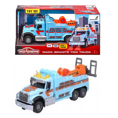 Majorette Mack Granite Tow Truck - Light And Sound 1