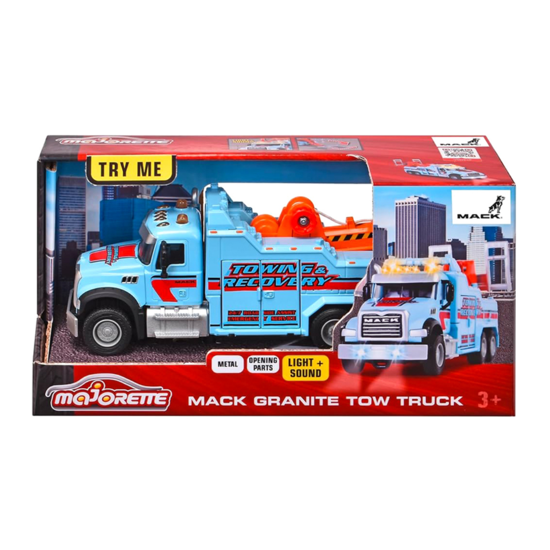 Majorette Mack Granite Tow Truck - Light And Sound 2