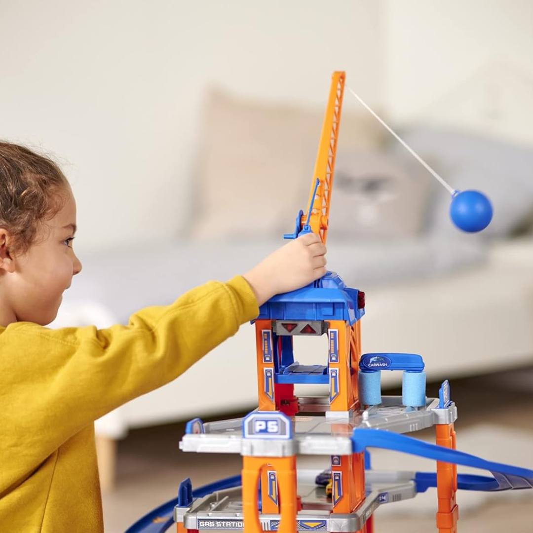 Majorette Motor Lift Playset + 5 Cars 7